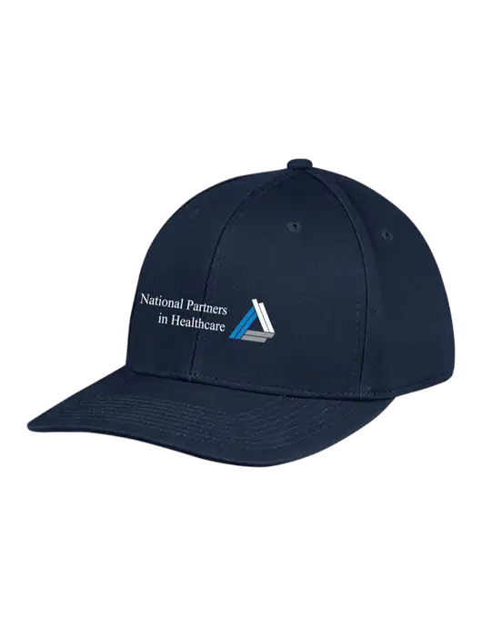 Premium Modern Structured Twill Navy Snapback Cap w/NPH Logo