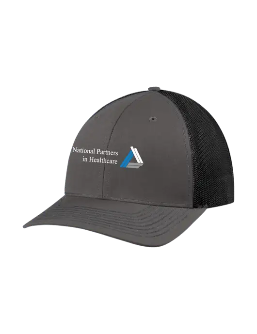 Richardson Adjustable Snapback Original 112 Trucker Cap Dark Grey w/Black Mesh w/NPH Logo
