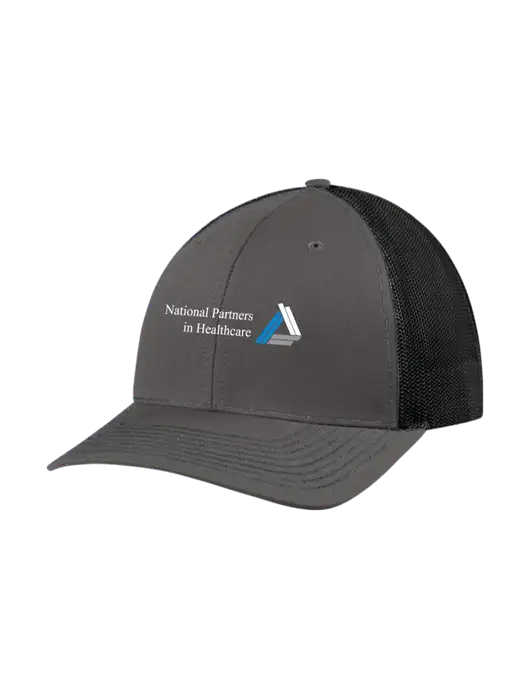 Richardson Adjustable Snapback Original 112 Trucker Cap Dark Grey w/Black Mesh w/NPH Logo