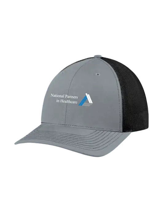 Richardson Adjustable Snapback Original 112 Trucker Cap Heather Grey w/Black Mesh w/NPH Logo