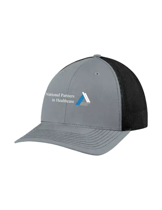 Richardson Adjustable Snapback Original 112 Trucker Cap Heather Grey w/Black Mesh w/NPH Logo