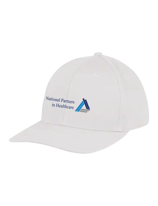 Premium Modern Structured Twill White Snapback Cap w/NPH Logo