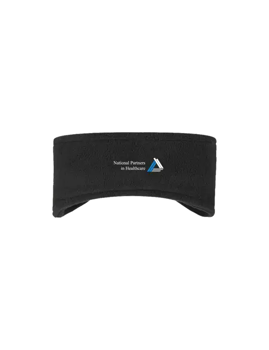 Black Stretch Fleece Headband w/NPH Logo