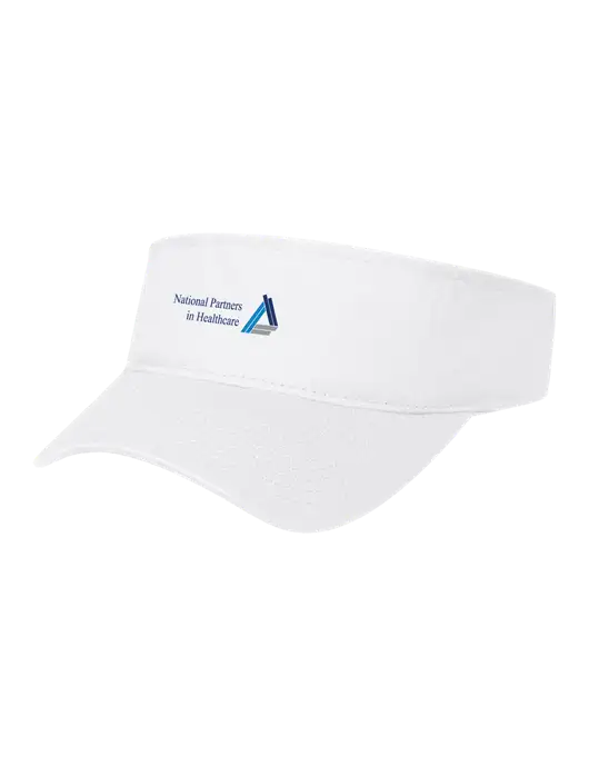 White Cap Visor w/NPH Logo