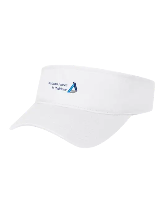 White Cap Visor w/NPH Logo