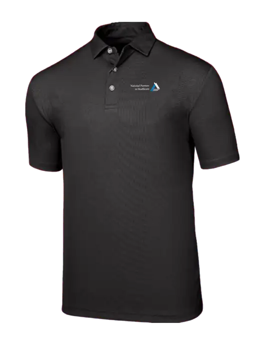 Callaway Birdseye Black Polo w/NPH Logo