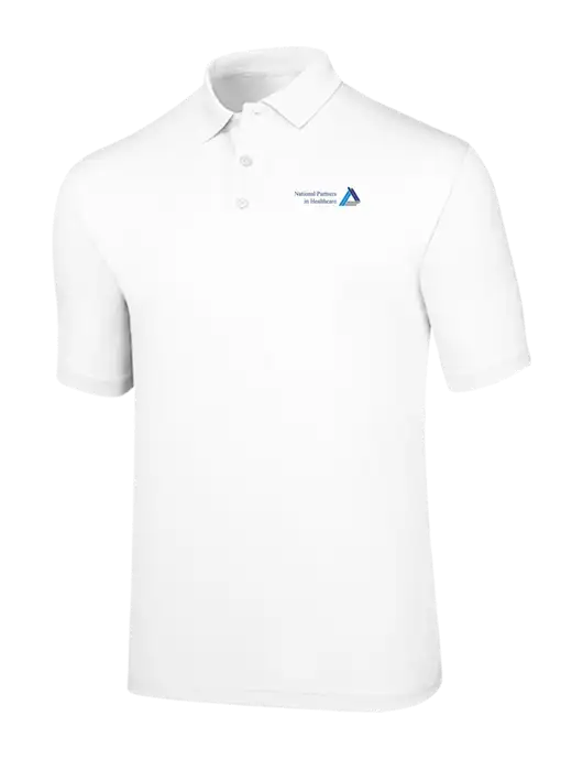 Callaway Opti-Dri White Chev Polo w/NPH Logo