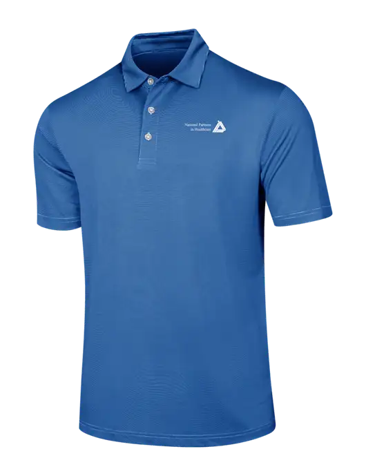 Callaway Royal Blue Fine Line Stripe Polo w/NPH Logo