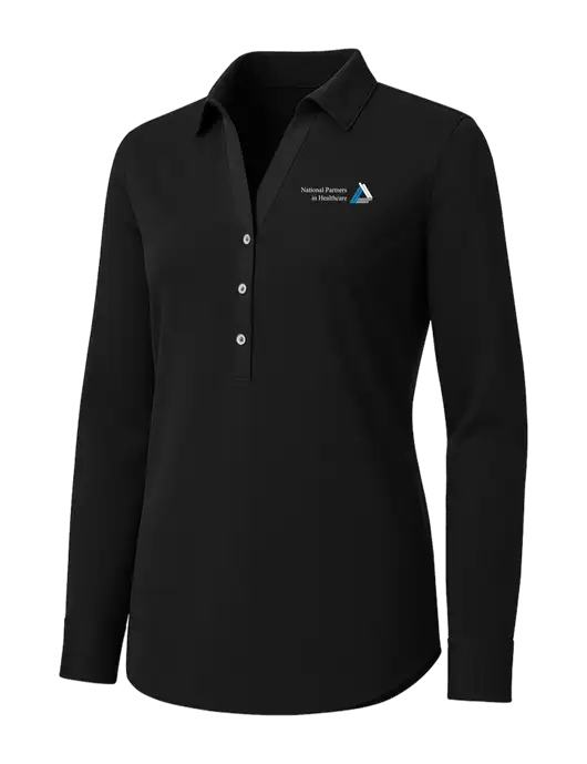 Womens Black City Stretch Shirt w/NPH Logo