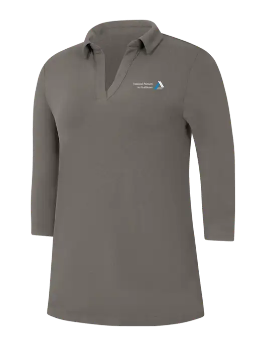 Womens Dark Grey Luxe Knit Tunic w/NPH Logo