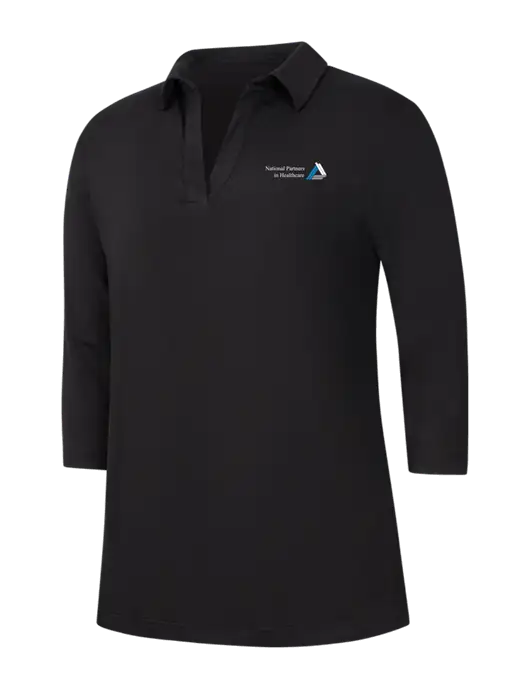 Womens Black Luxe Knit Tunic w/NPH Logo