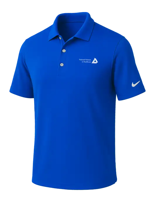 NIKE Royal Dri-Fit Micro Pique Polo w/NPH Logo