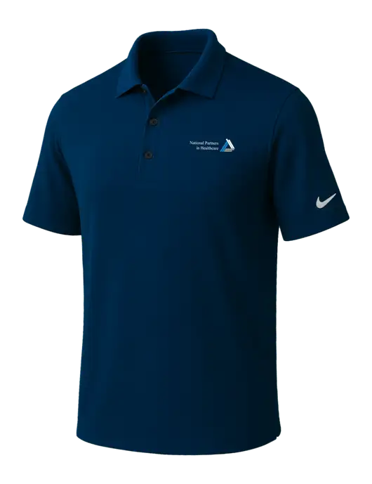 NIKE Navy Dri-Fit Micro Pique Polo w/NPH Logo