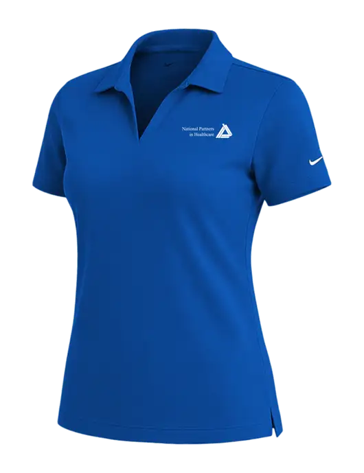 NIKE Royal Womens Dri-Fit Micro Pique Polo w/NPH Logo