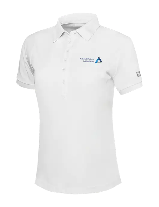 OGIO Womens Bright White Jewel Polo w/NPH Logo