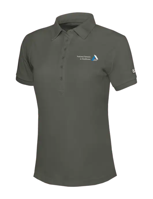 OGIO Womens Medium Grey Jewel Polo w/NPH Logo