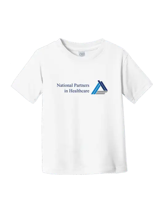 Rabbit Skins White Toddler Fine Jersey Tee w/NPH Logo