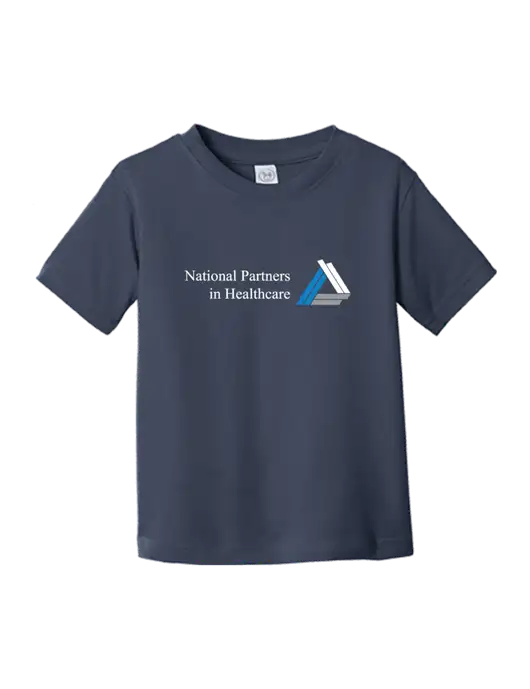 Rabbit Skins Navy Toddler Fine Jersey Tee w/NPH Logo