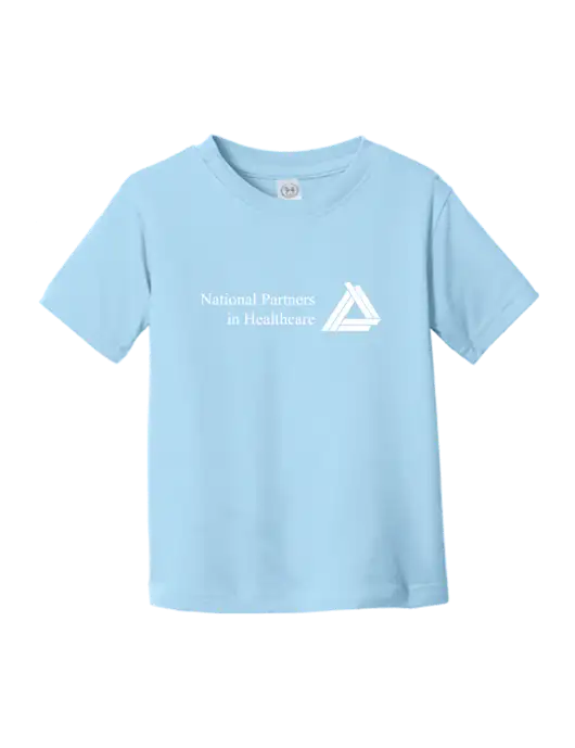 Rabbit Skins Light Blue Toddler Fine Jersey Tee w/NPH Logo