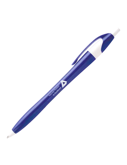 Novella Royal/White Executive Pen - Blue Ink w/NPH Logo