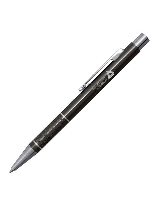 St George Gunmetal Pen - Blue Ink w/NPH Logo