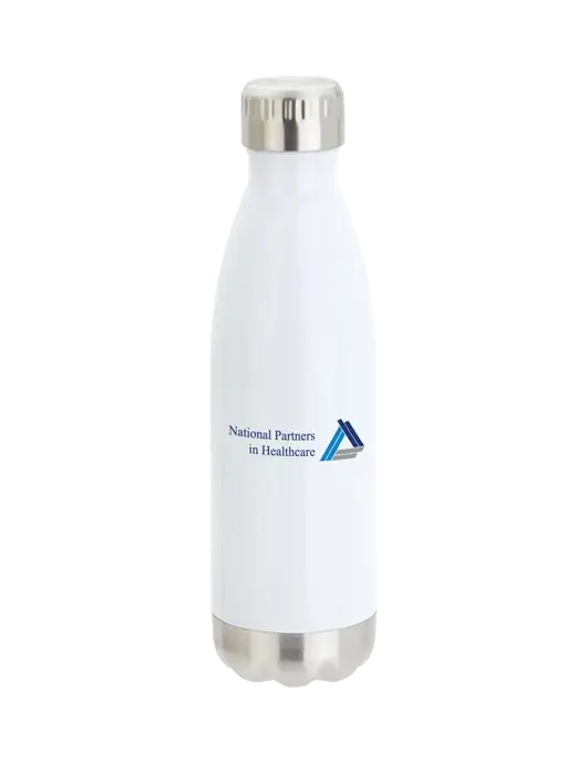 City Go White 17 oz Insulated Bottle w/NPH Logo