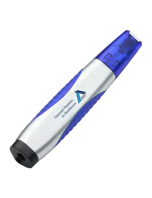 Silver/Blue Level Light Screwdriver Pen w/NPH Logo