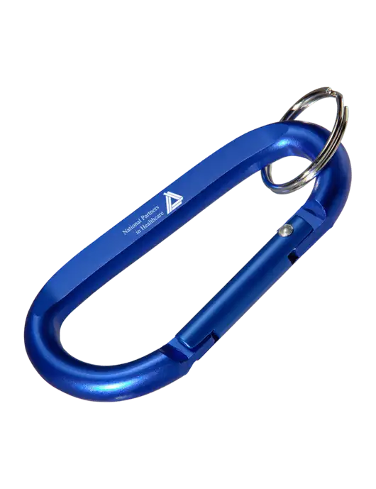 Blue Carabiner & Key Ring w/NPH Logo