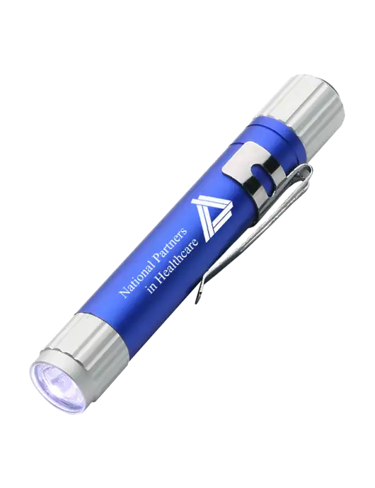 Blue Aluminum LED Penlight w/NPH Logo