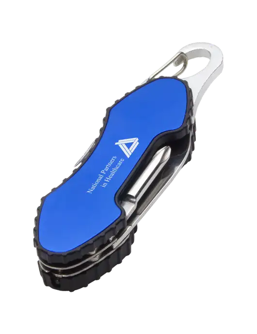 Blue 6 in 1 Tool with Carabiner w/NPH Logo
