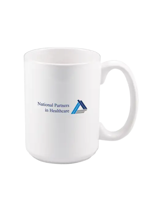 15 oz White Ceramic Mug w/NPH Logo