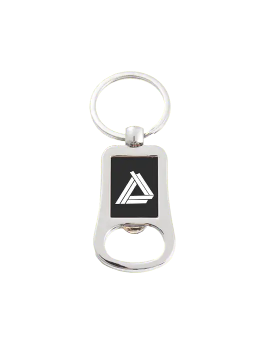 Silver & Black Bottle Opener Keychain w/NPH Icon Logo