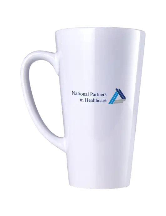 17 oz White Latte Mug w/NPH Logo