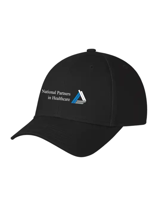 Black Structured Cap Hook & Loop w/NPH Logo