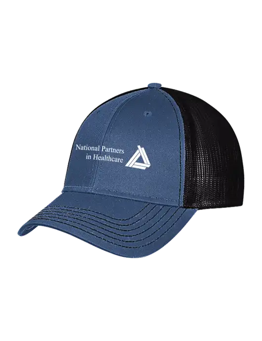 Dark Royal/Black Mesh Trucker Cap Snap Back w/NPH Logo
