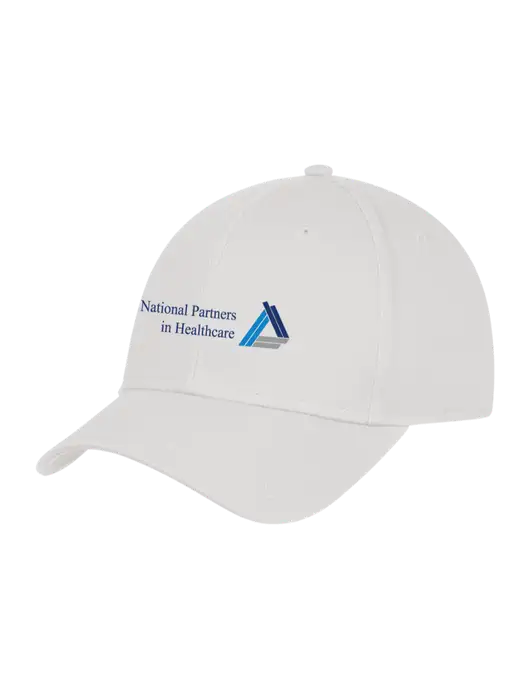 White Structured Cap Hook & Loop w/NPH Logo