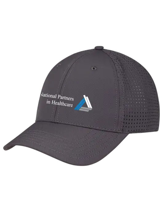 Charcoal Performance Stretchable Cap Hook & Loop w/NPH Logo