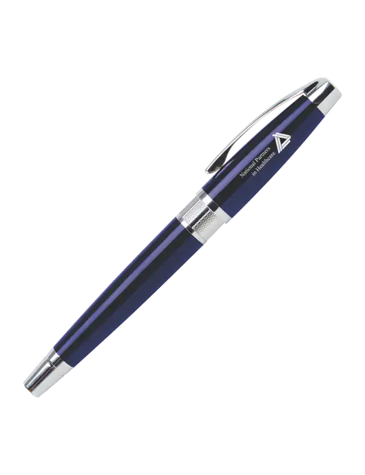 Masscotti Navy Rollerball Pen - Black Ink w/NPH Logo