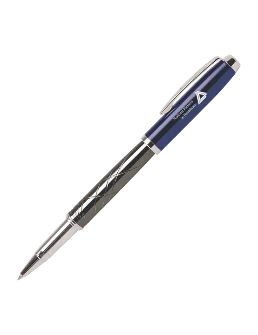 Modernist Blue Rollerball Pen - Black Ink w/NPH Logo