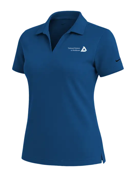 NIKE Dark Royal Womens Dri-Fit Micro Pique Polo w/NPH Logo