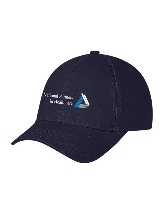 Navy Structured Soft Snap Closure Hook & Loop Cap w/NPH Logo
