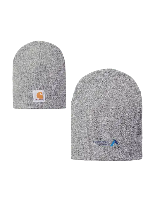 Carhartt Light Grey Heather Acrylic Knit Hat w/NPH Logo