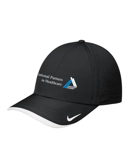 Nike Black/White Dri-FIT Perforated Performance Cap w/NPH Logo