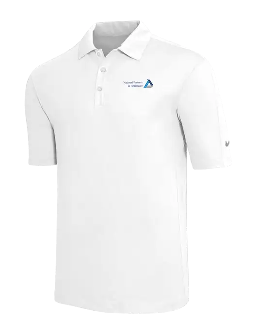 Nike White Tech Sport Dri-FIT Polo w/NPH Logo