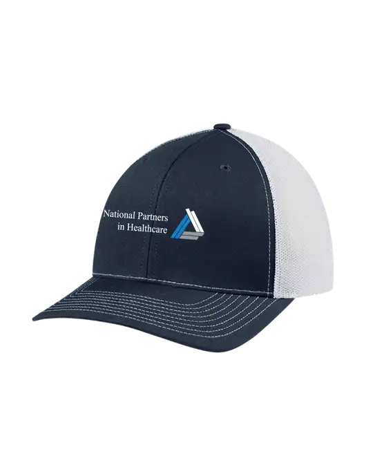 Richardson Adjustable Snapback Original 112 Trucker Cap Navy w/White Mesh w/NPH Logo