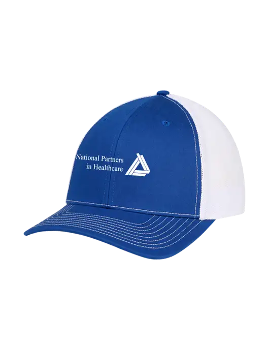Richardson Adjustable Snapback Original 112 Trucker Cap Royal w/White Mesh w/NPH Logo