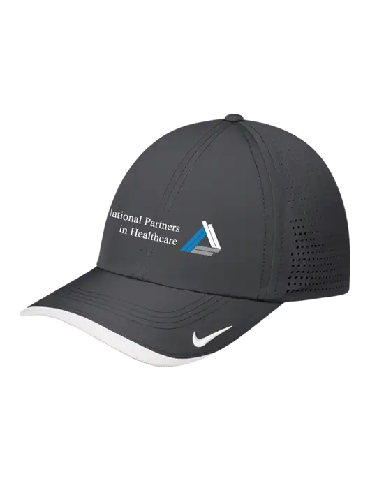Nike Dark Grey/White Dri-FIT Perforated Performance Cap w/NPH Logo