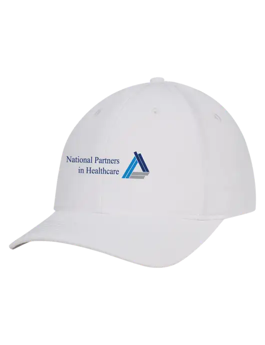 White Nylon Twill Performance Cap w/NPH Logo
