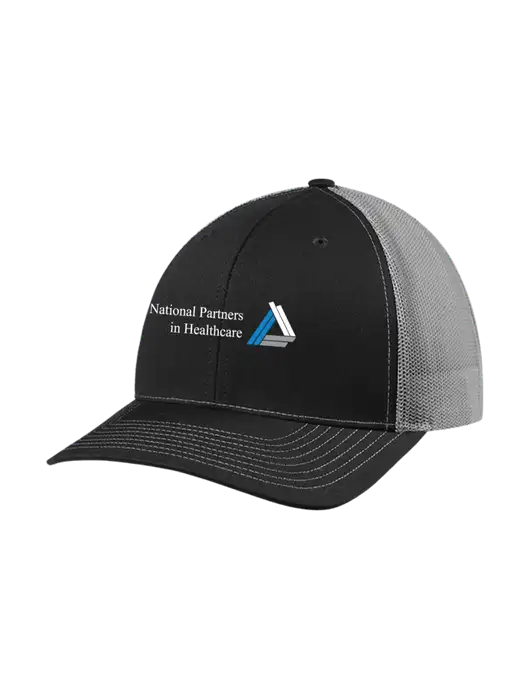 Richardson Adjustable Snapback Original 112 Trucker Cap Black w/Charcoal Mesh w/NPH Logo